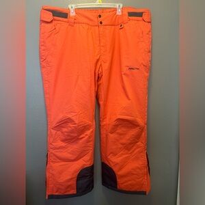 ARCTIX Women's Insulated Snow Pants | Size 3X Short 29" Inseam | Spice Orange
